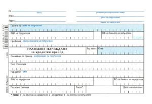 Преводно нареждане за кредитен превод