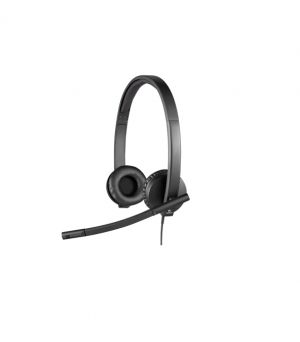 Слушалки, Logitech USB Headset H570e Stereo, In-line Controls, Echo Cancellation, Noise-cancelling, USB