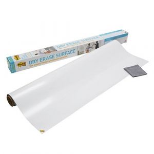 Самозалепващо фолио Post-it Dry Erase Surface, "бяла дъска", 122 см x 244 см, ролка