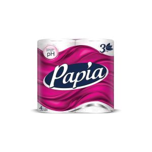 Тоалетна хартия PAPIA 3пл. 4бр.